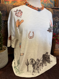 BN Western Distressed Tee