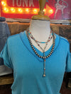 HM Turquoise Vneck