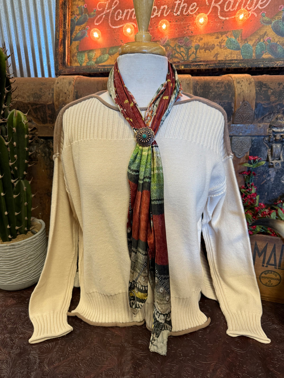 BP Ribbed Natural Sweater