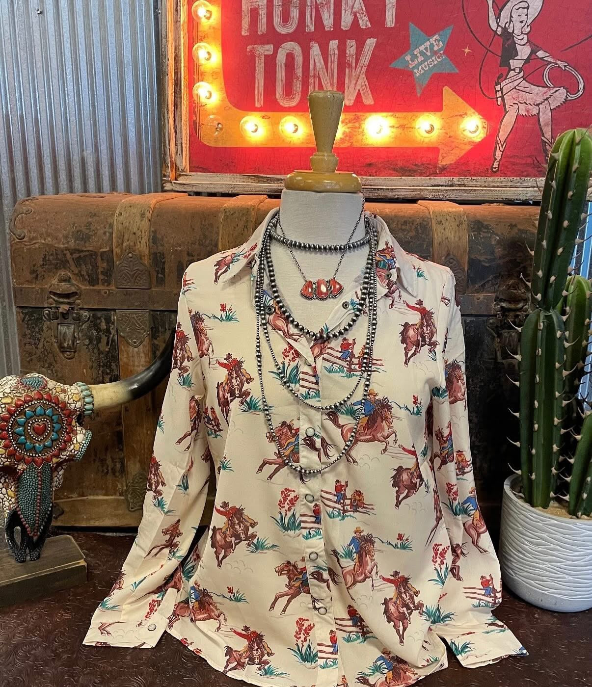 FX Cowboy Time Button Up