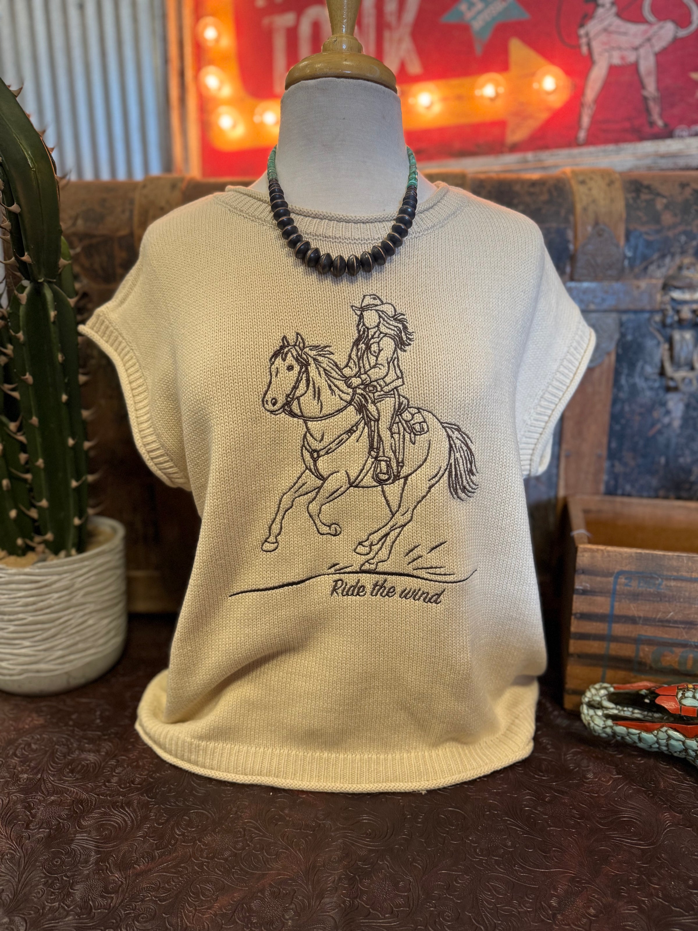 BP Tan Cowgirl Sweater