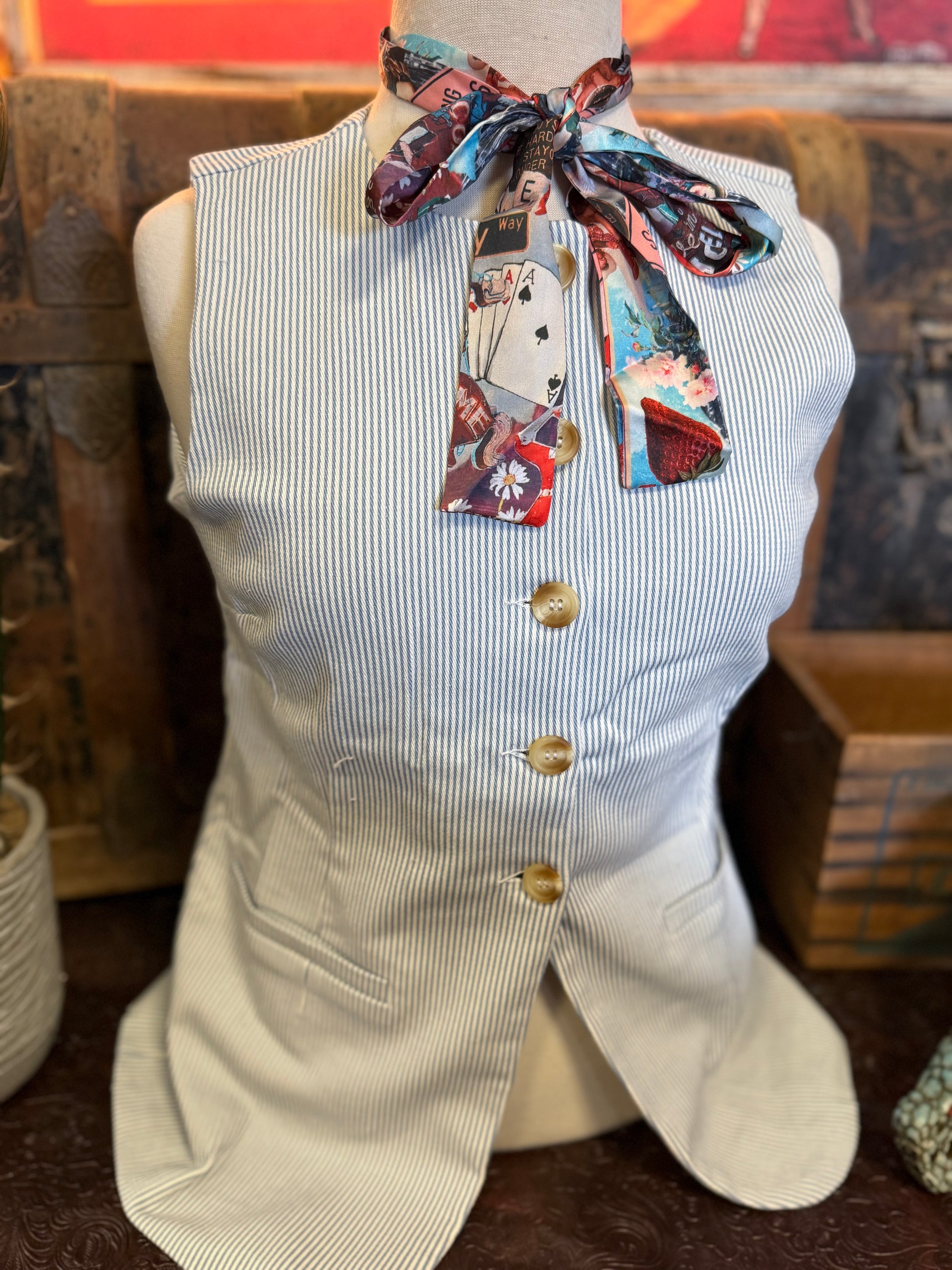 BP Pinstripe Vest