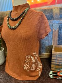 EE Rust Sleeveless Sweater