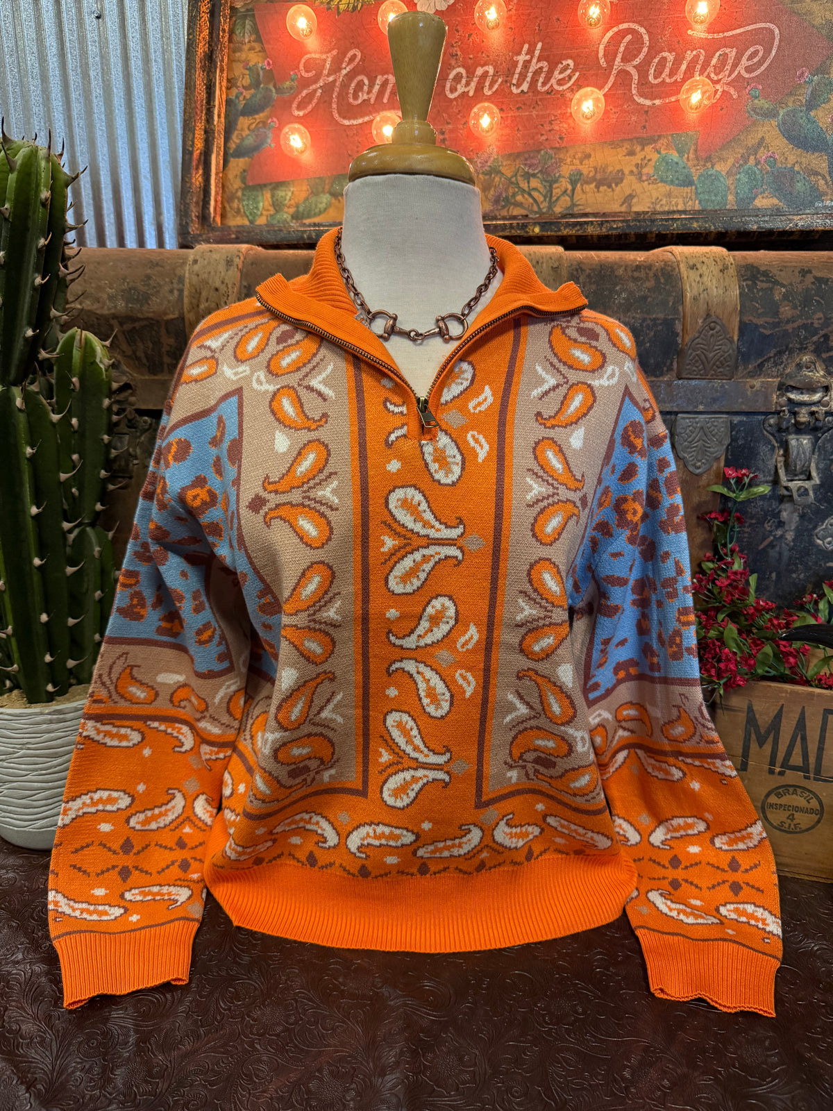 MR Orange Caramel 1/4 Zip