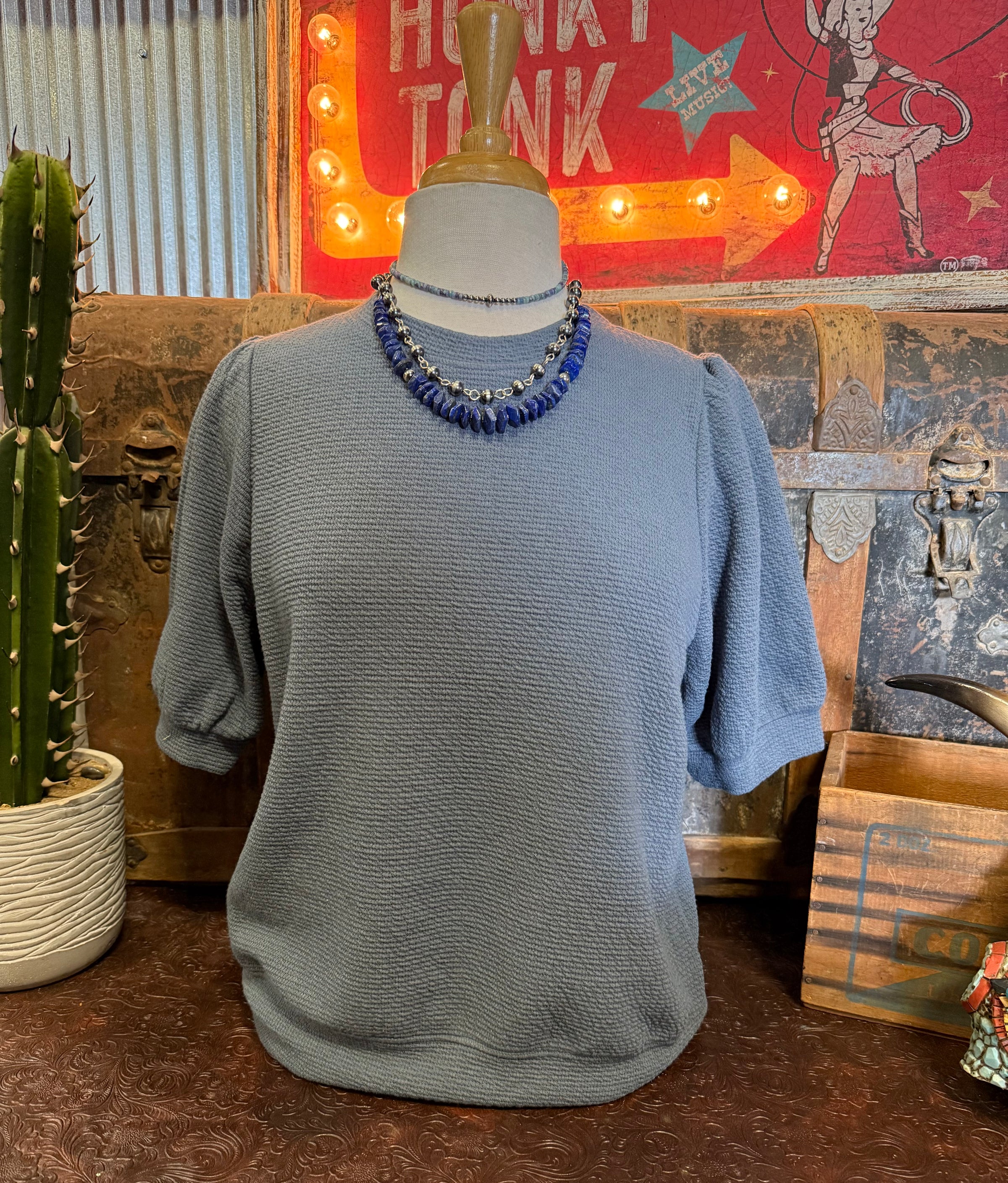 TB Denim Cloud Cotton Top