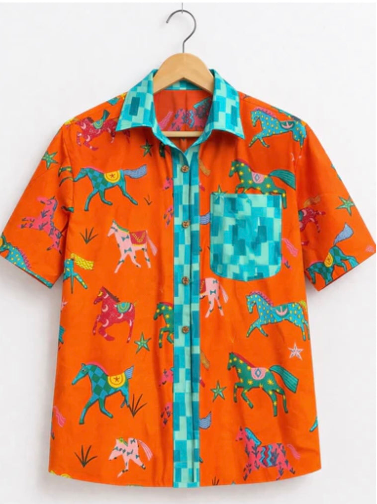 CG Turquoise Pony Club Top