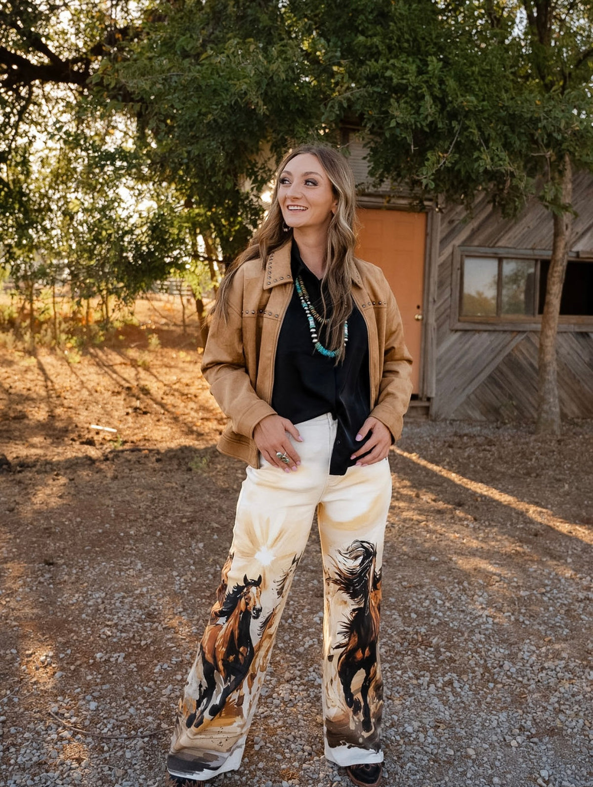 BP Faux Suede Studded Jacket