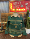 CR Longhorn Sweater Teal