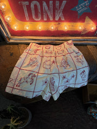 EN Ecru Western Shorts