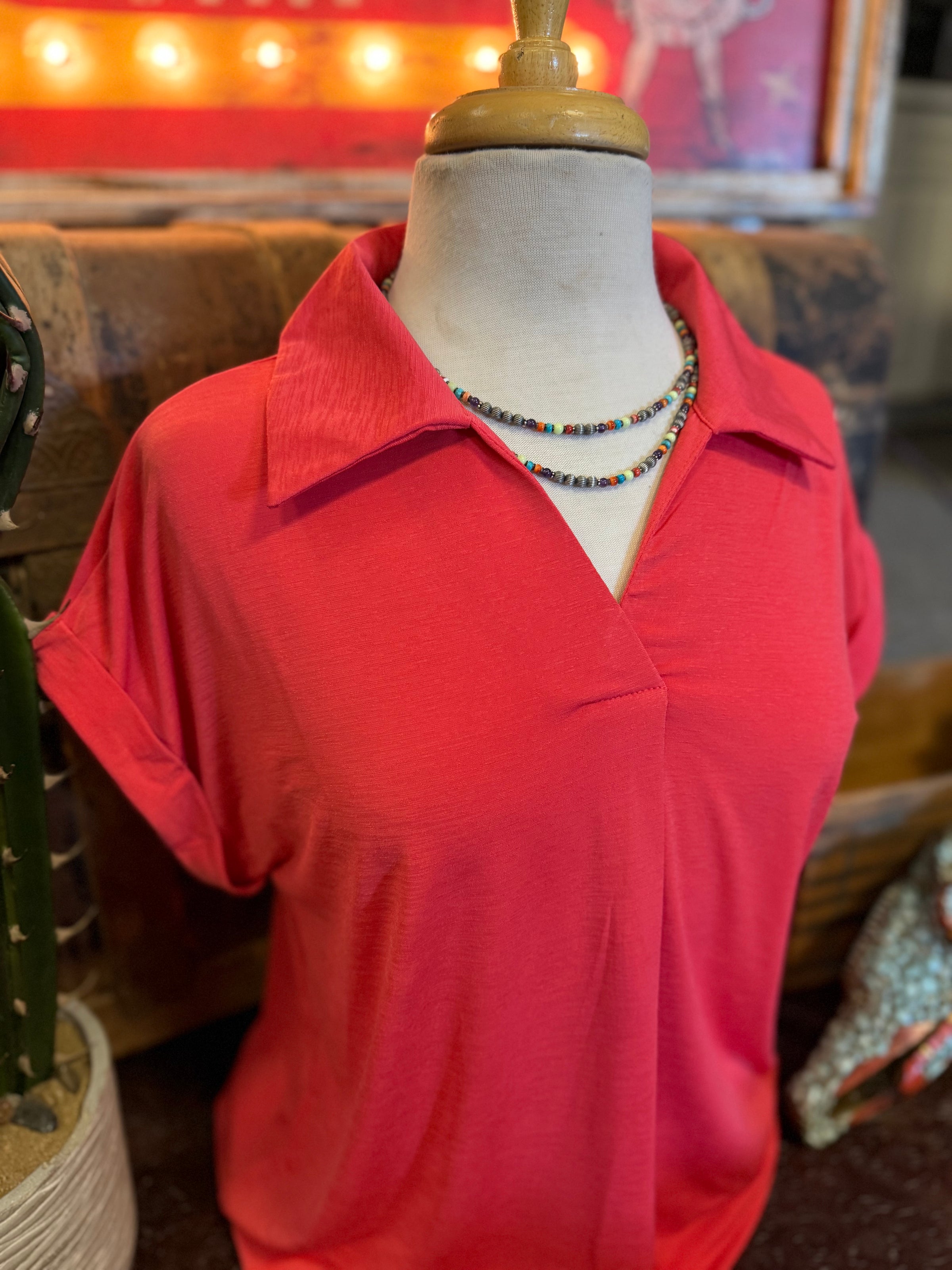 DS Coral Cap Sleeve