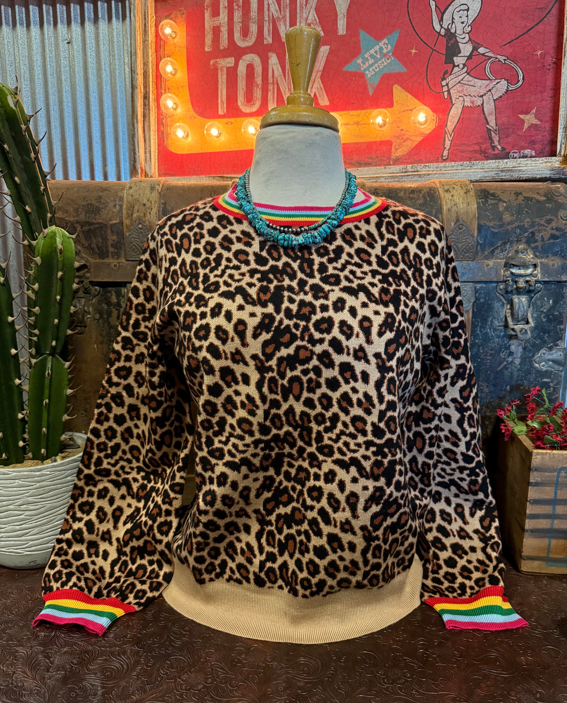 JD Leopard Sweatshirt