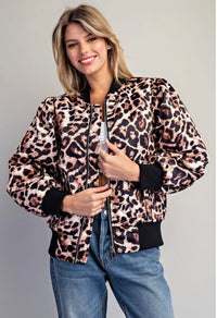 EE Leopard Bomber Jacket