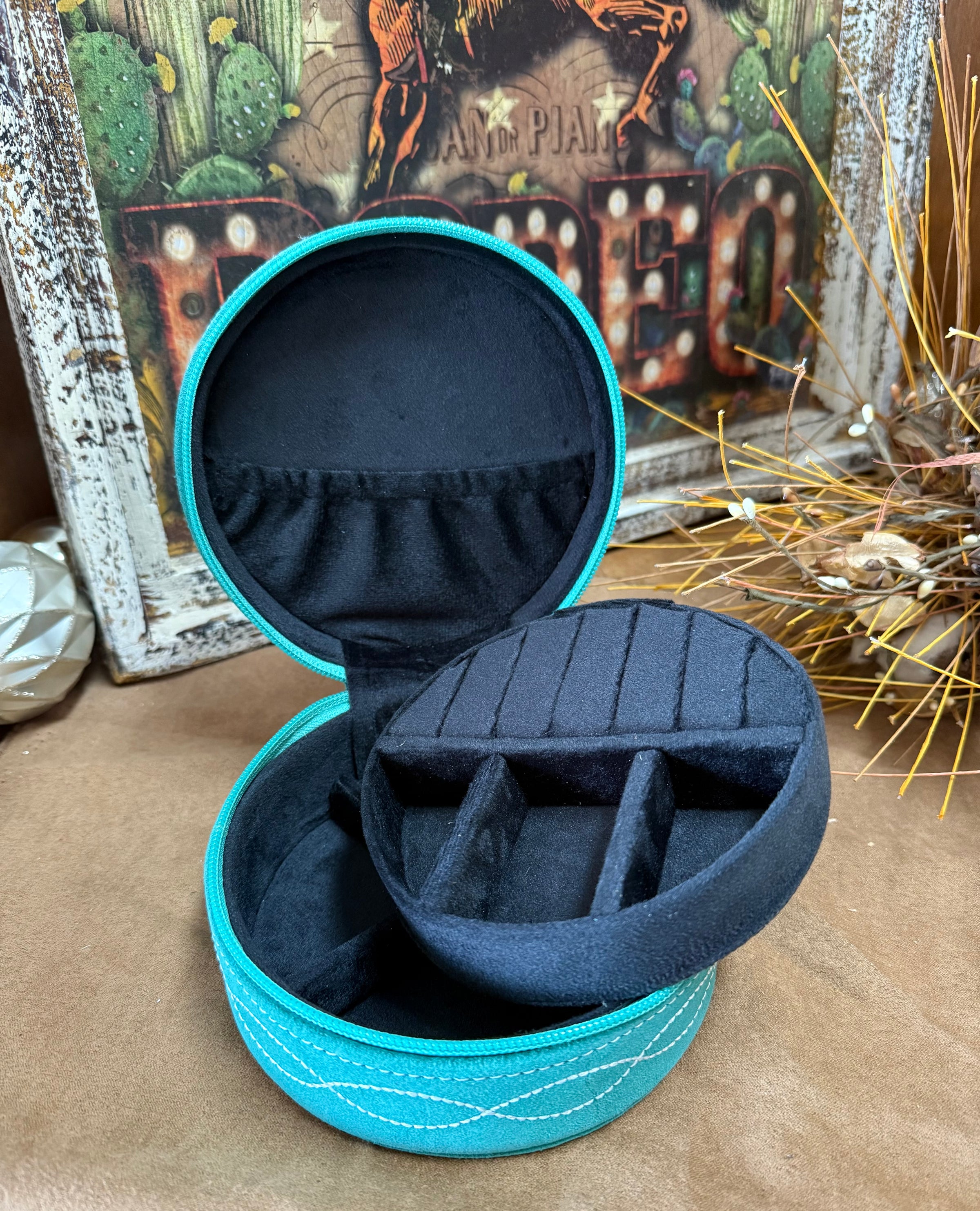 WL Turquoise Boot Stitch Box