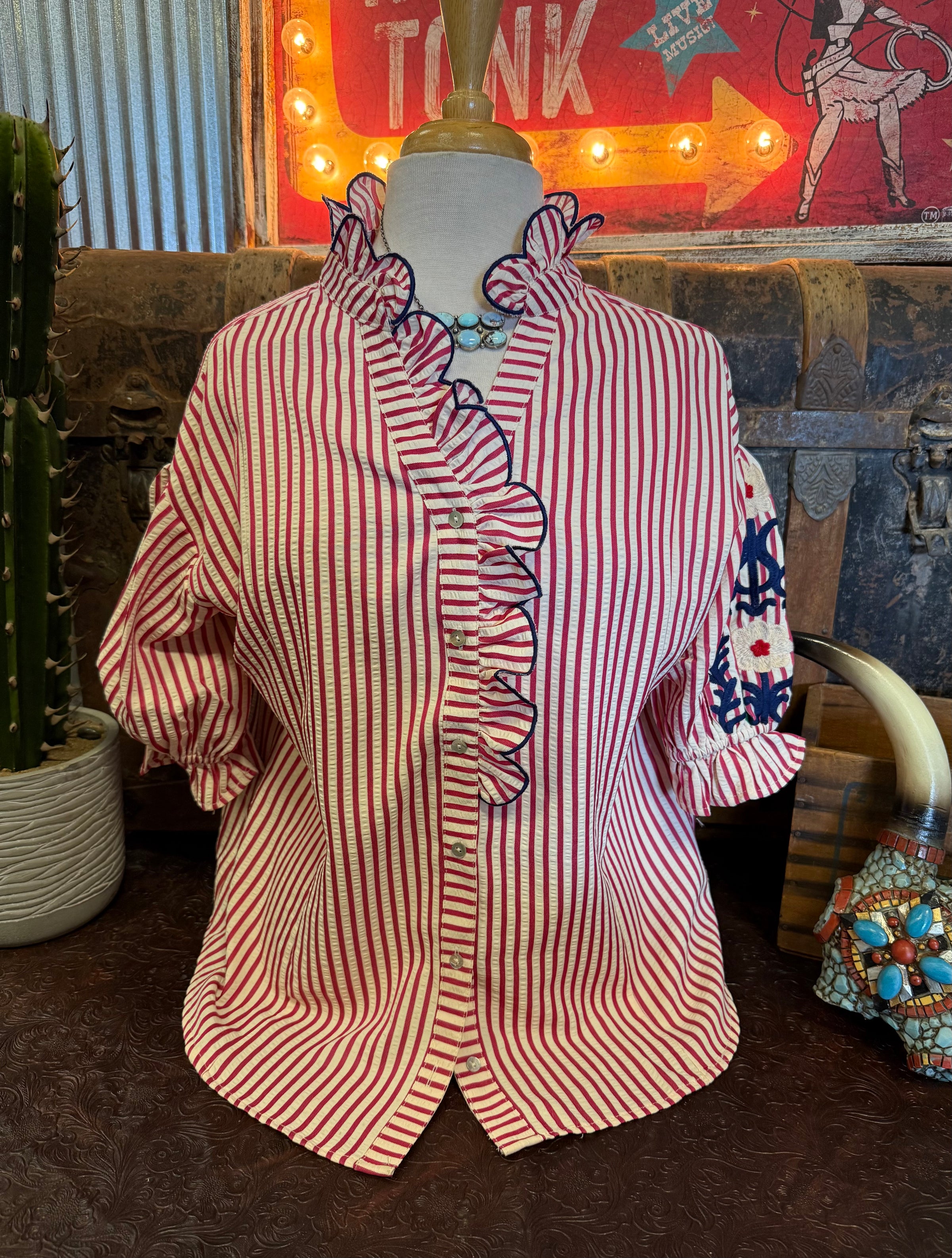 UM Raspberry Stripe BU