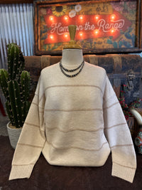 BP Oatmeal Stripe Sweater