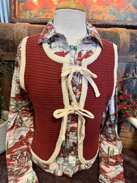 LS Brick Tie Sweater Vest