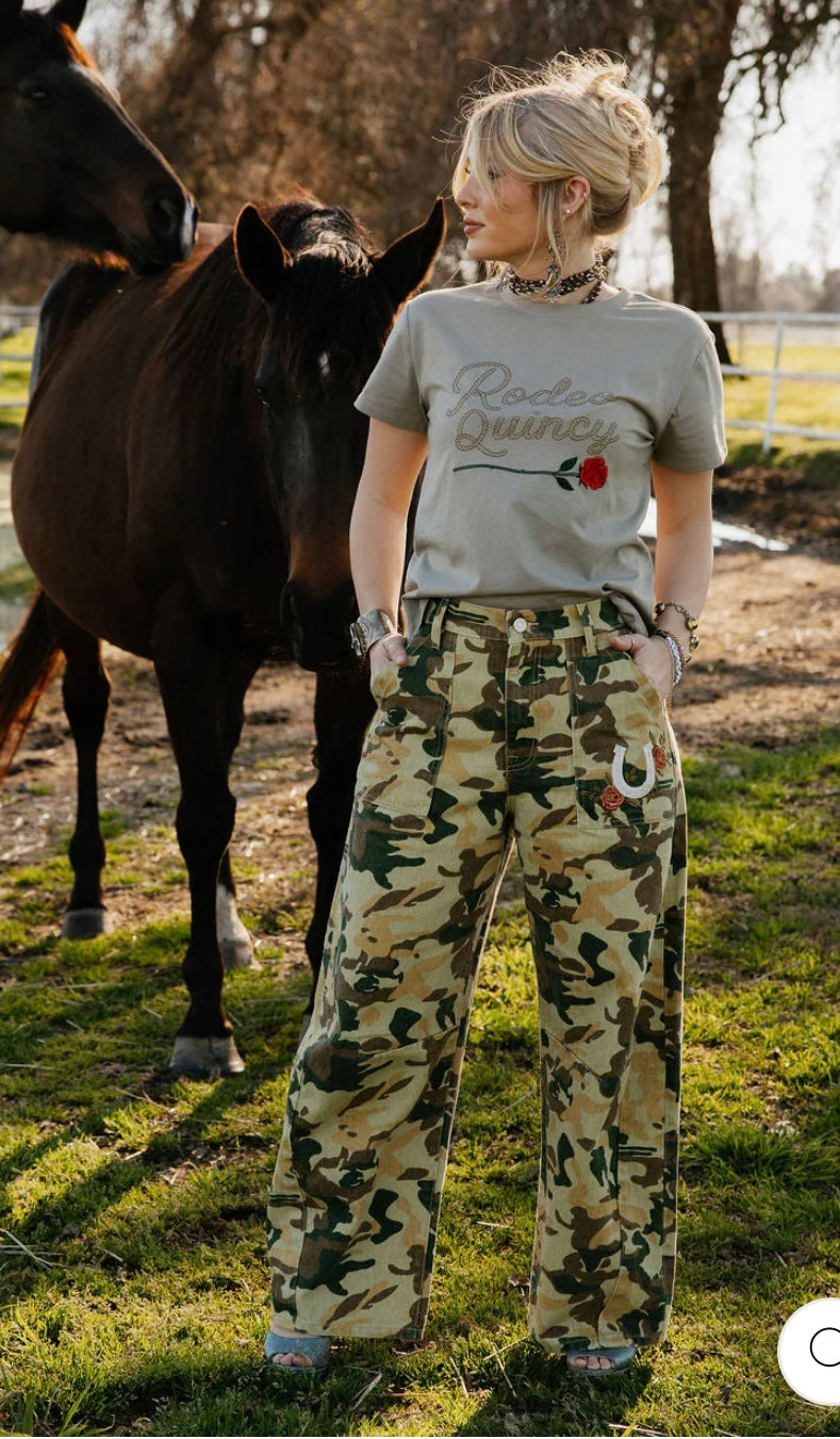 RQ Wild Rose Camo Jean