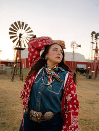 AW Red Bandana Bomber Jacket