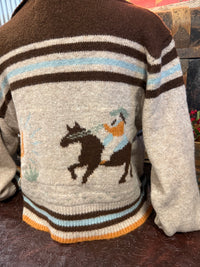 BR Oatmeal Western Zip Up