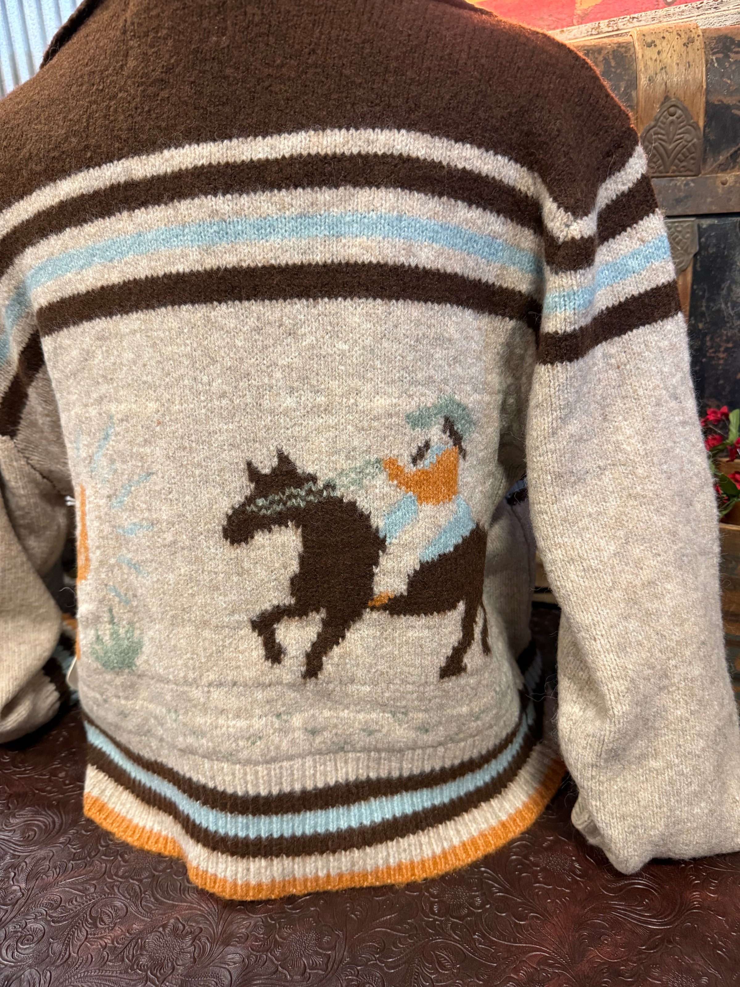 BR Oatmeal Western Zip Up