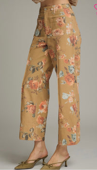 EN Camel Floral Pants