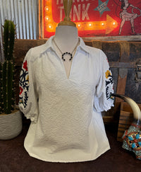 UM White Floral Sleeve