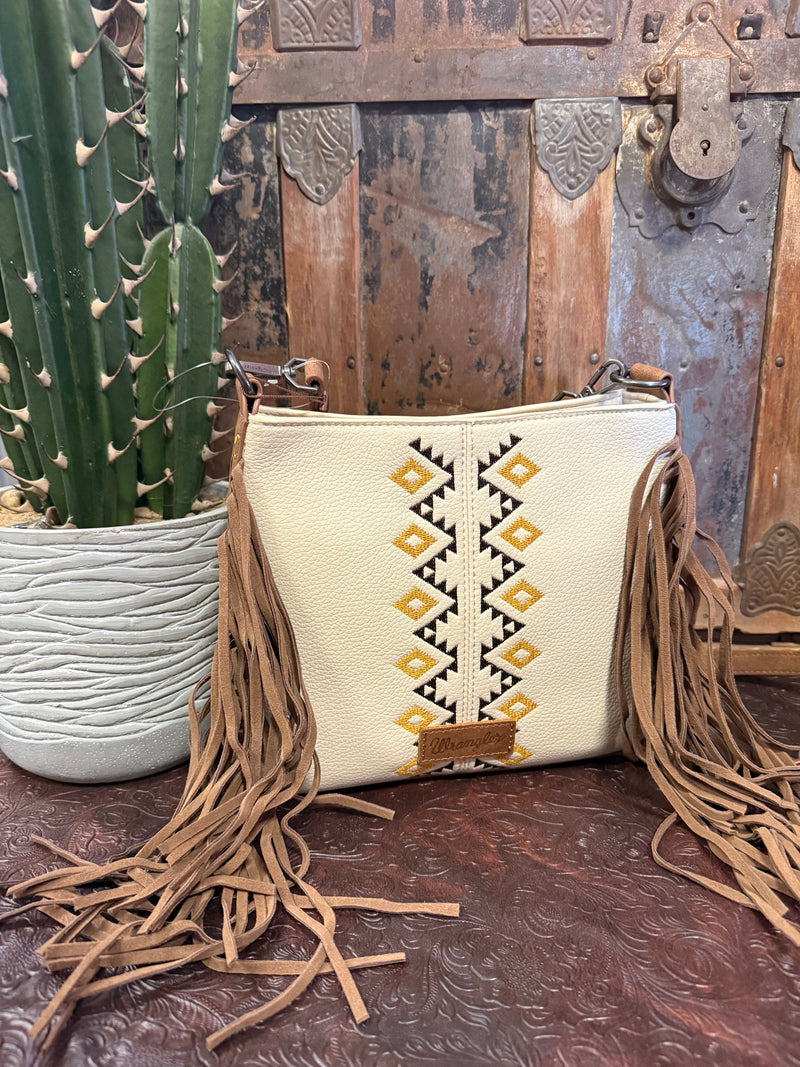 MW Cream Wrangler Purse