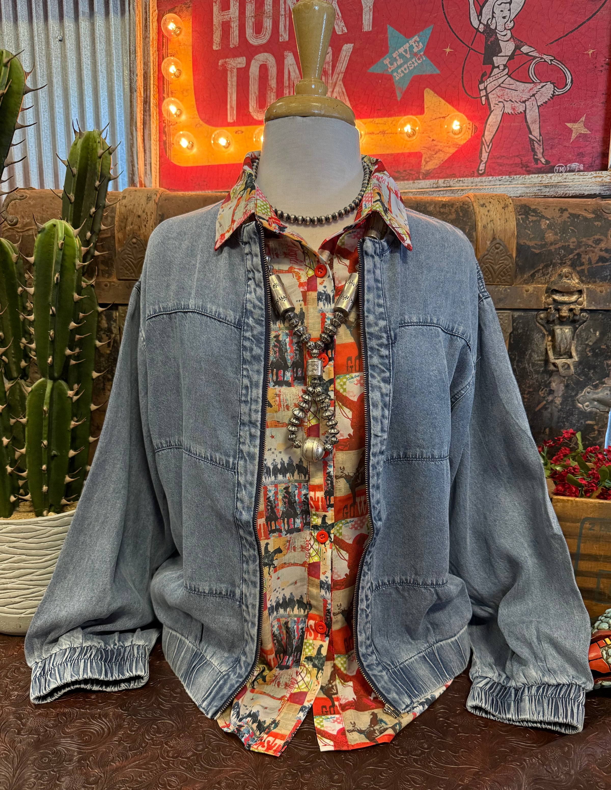 DR Denim Bomber Jacket