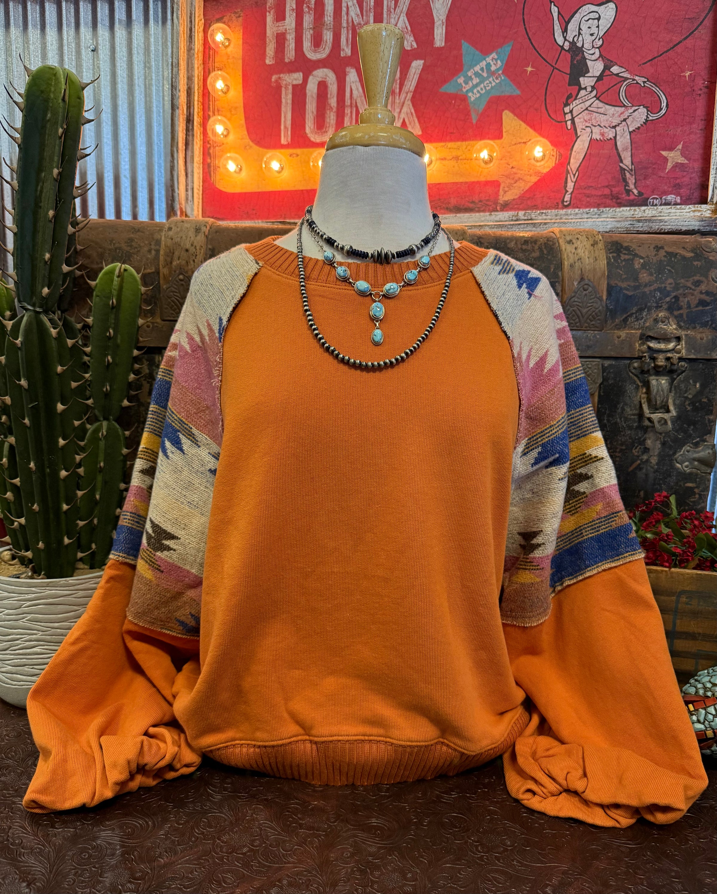 ES Orange with Aztec LS