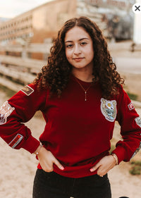 LB Burgundy Patch Sweatshirt