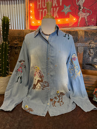 BB Hello Cowgirl Button Up