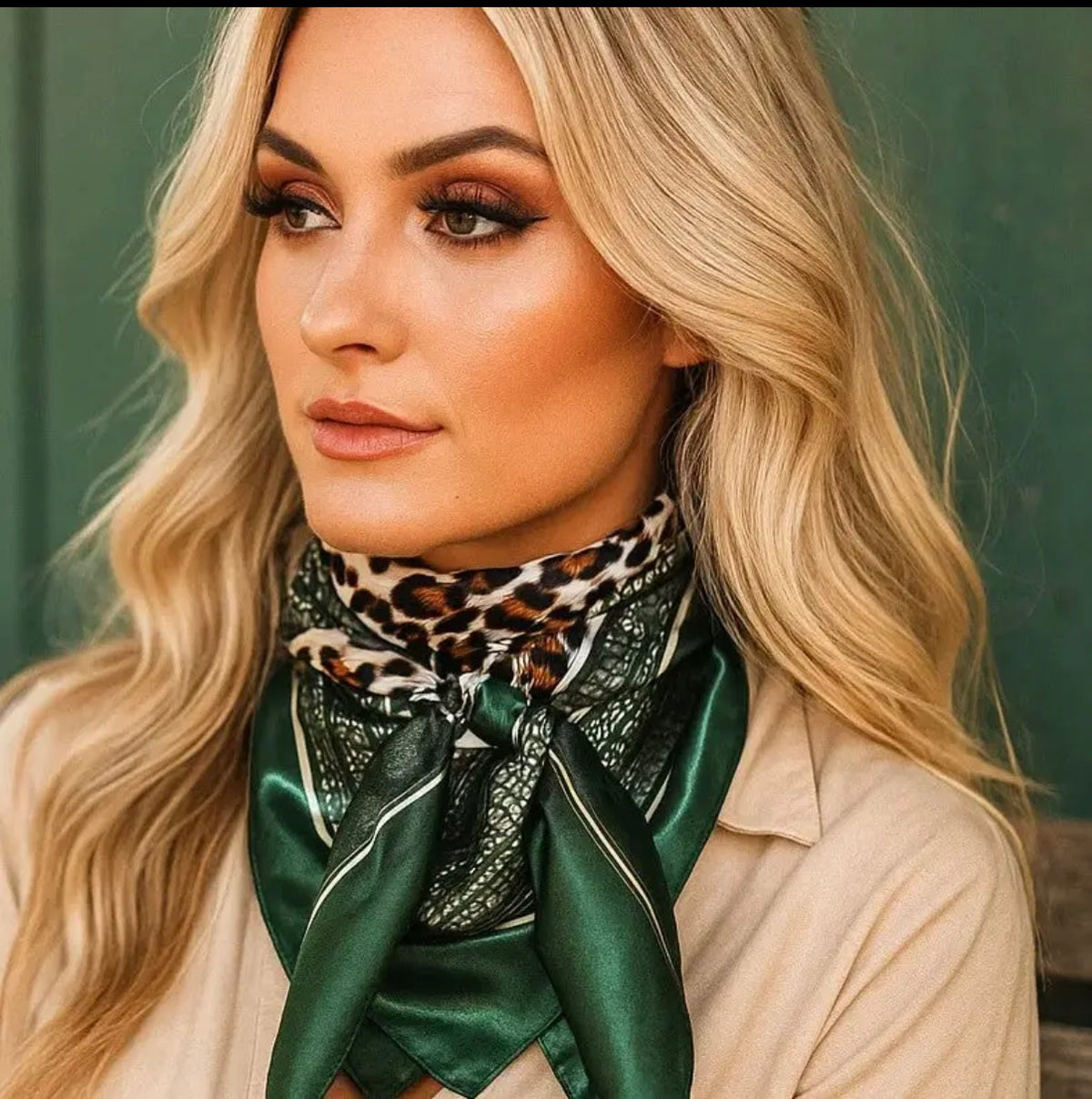 RD Green Leopard Wildrag