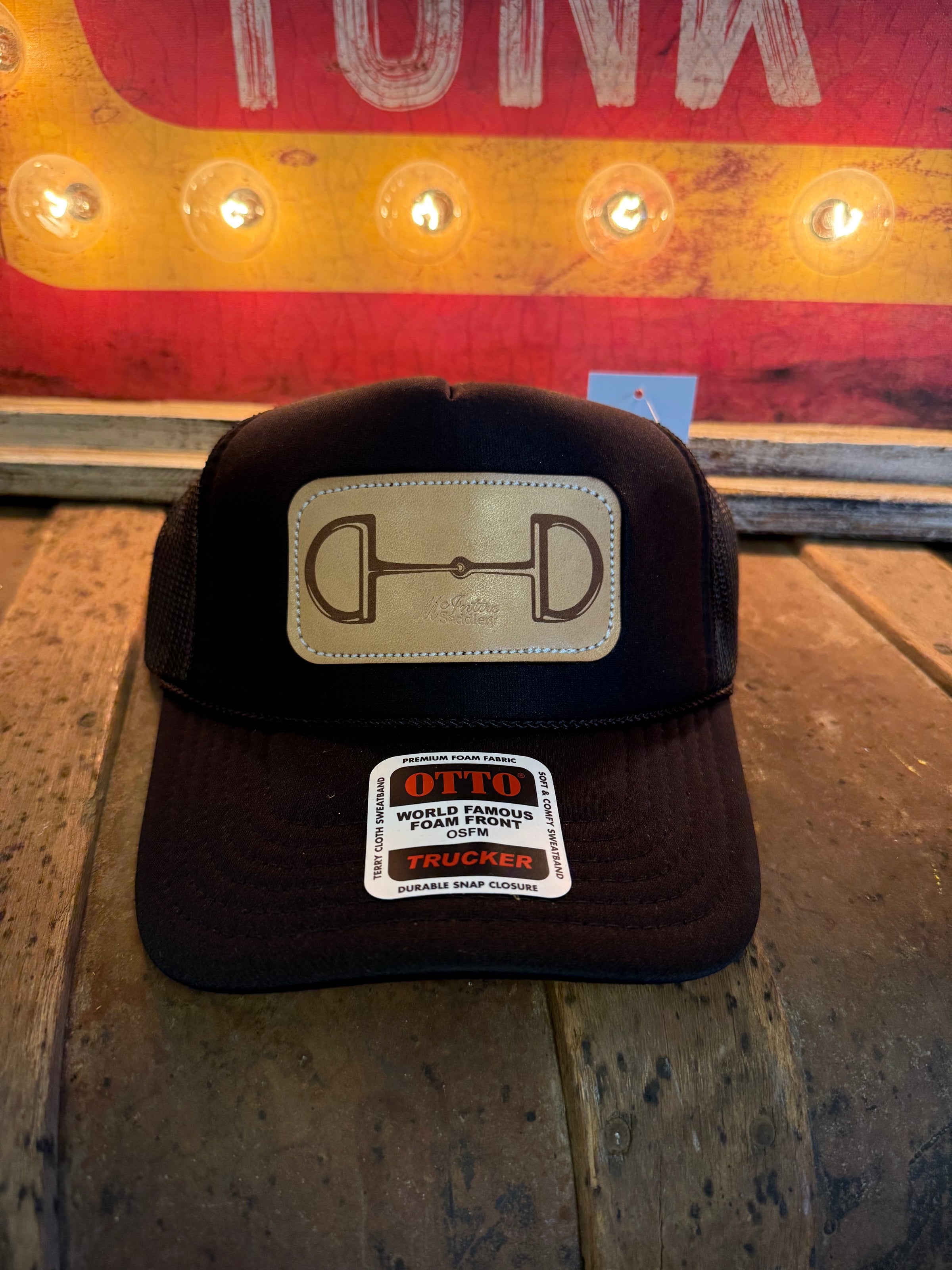 MS Black Snaffle Bit Trucker Cap