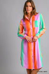 UM Bright Stripe Dress/Duster