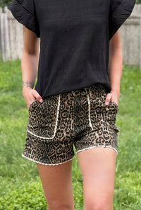 AM Leopard Shorts