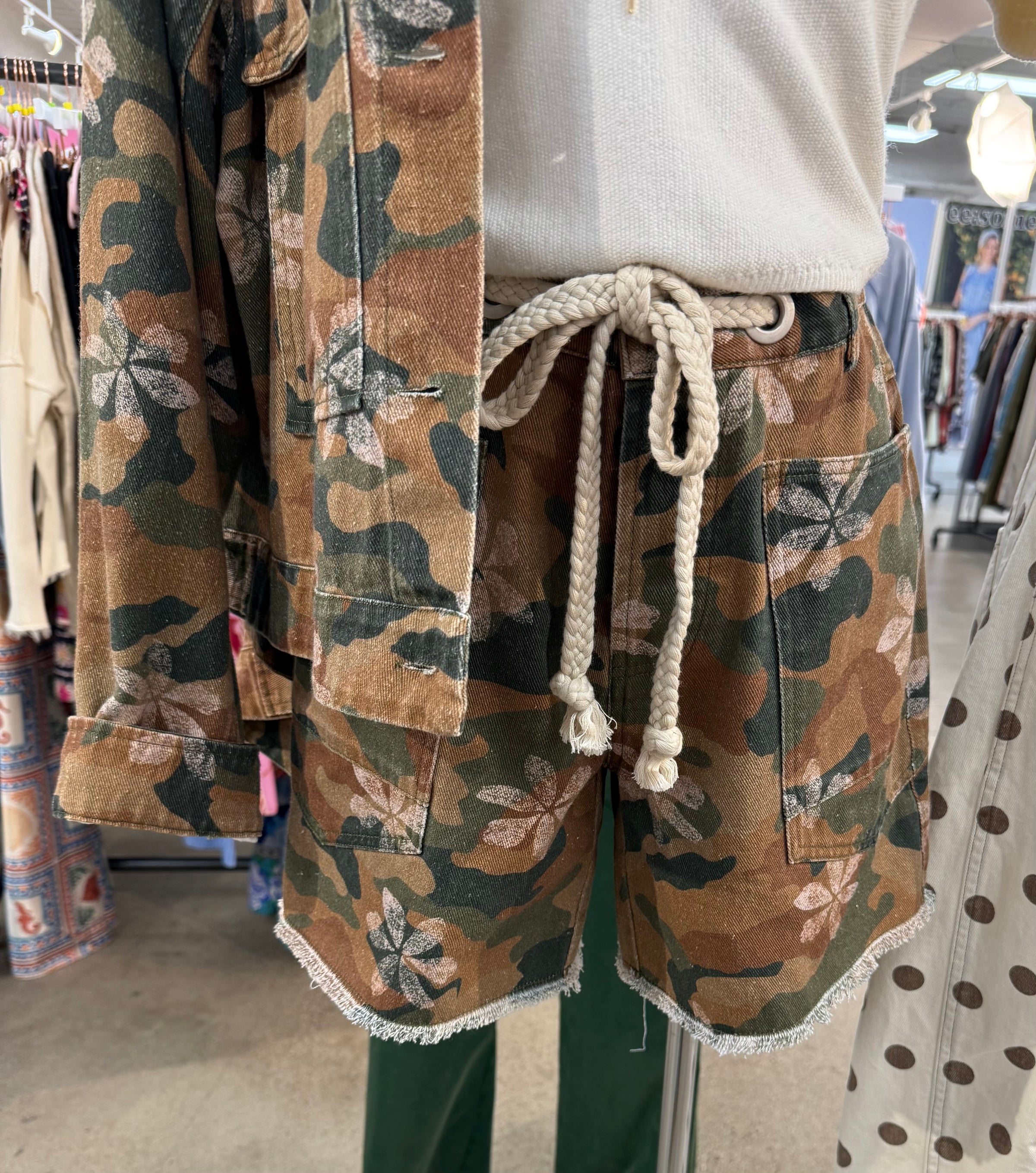 EE Camo Floral Shorts