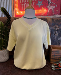 RM Pale Yellow Short Sleeve