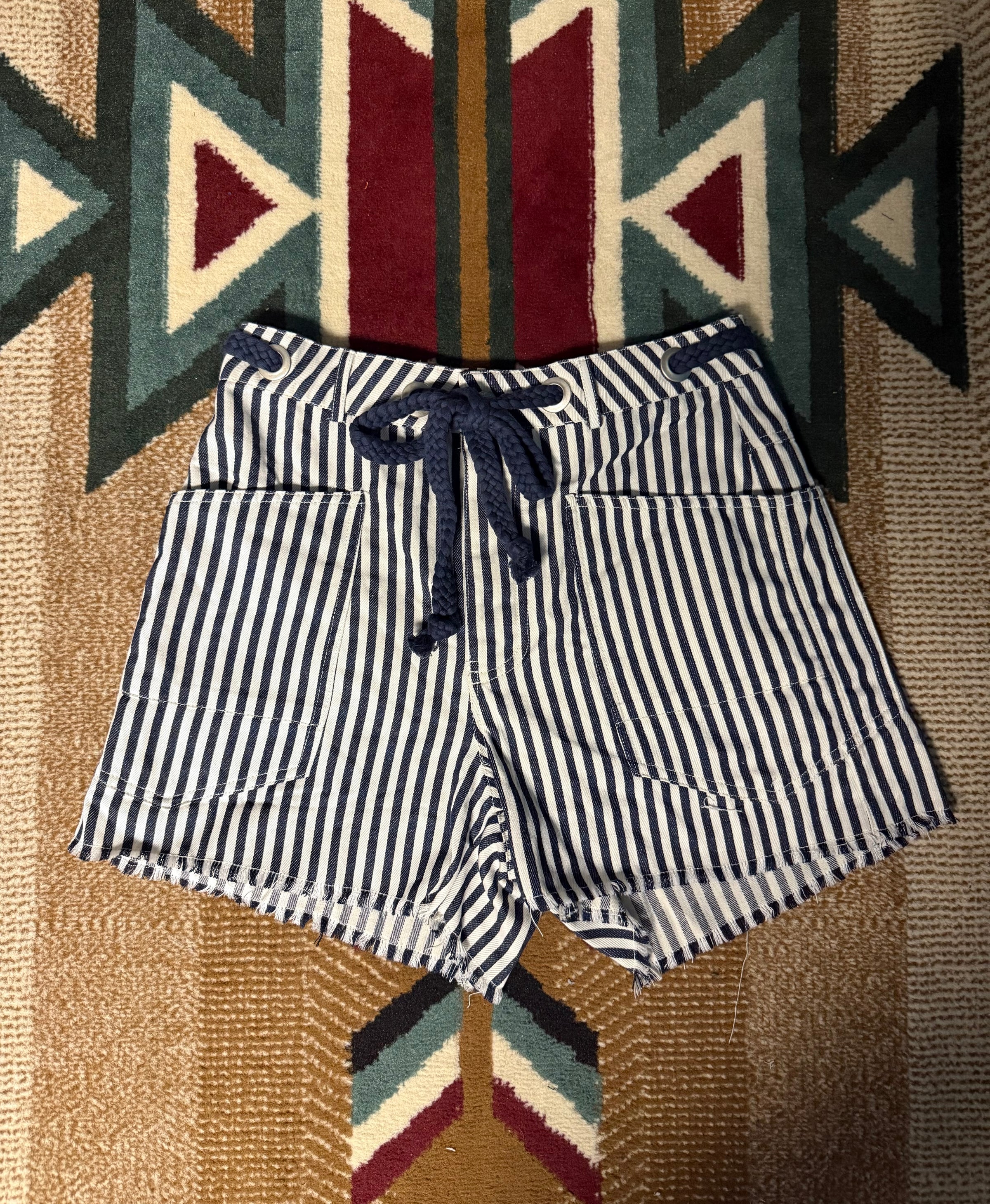 EE Blue Stripe Shorts