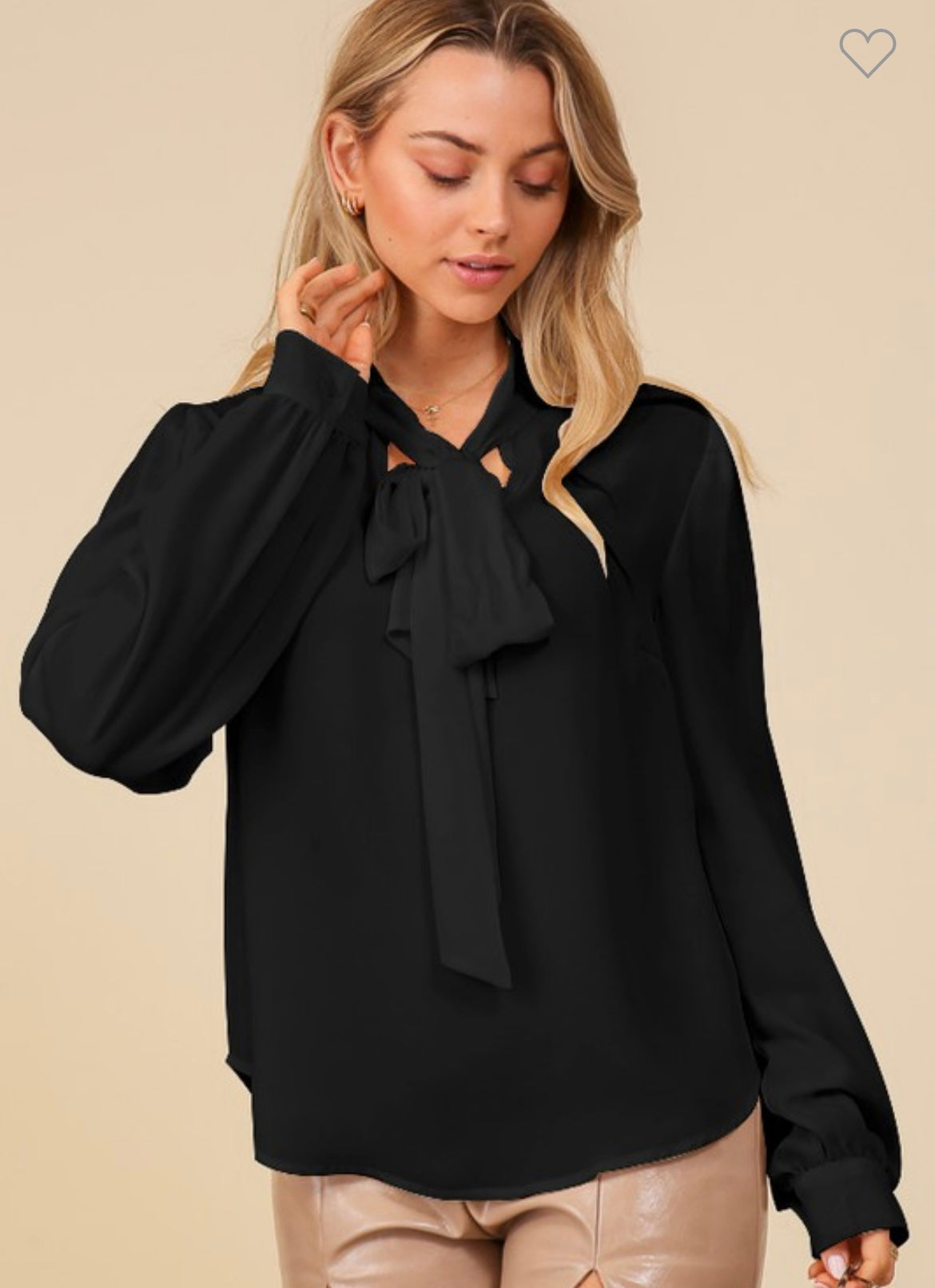 TM Black Bow Top