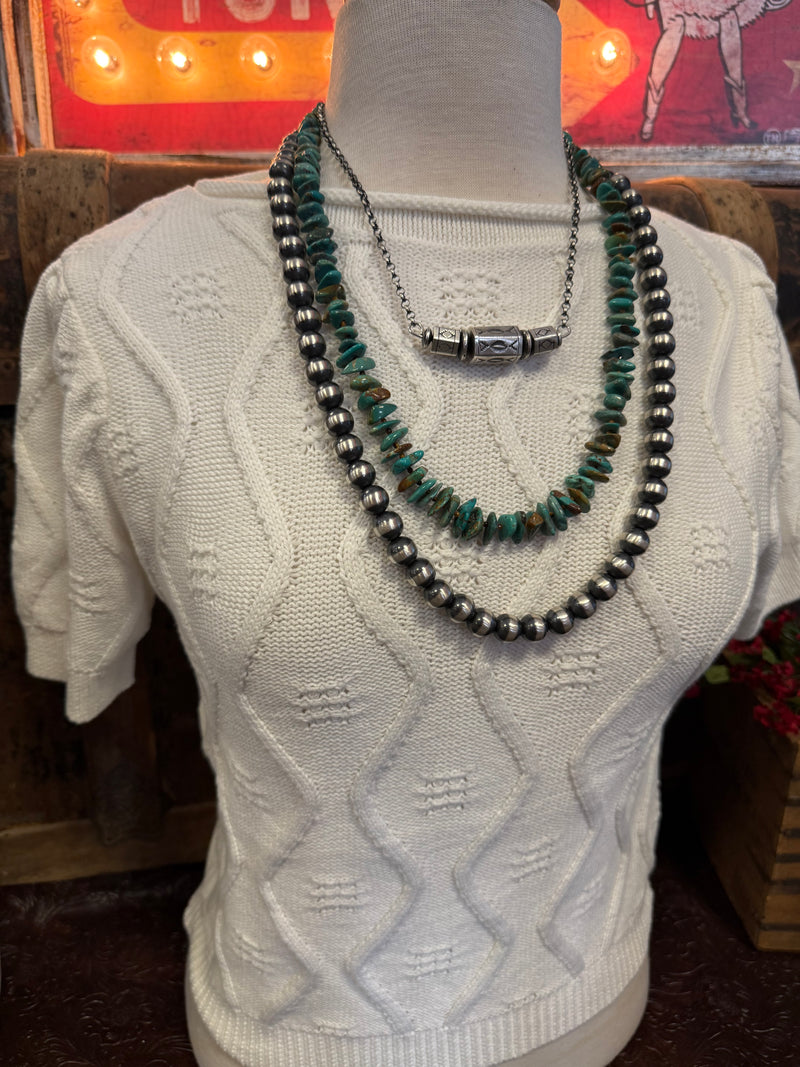 LS Short Sleeve Sweater