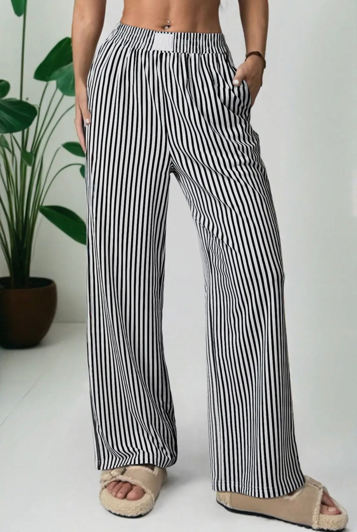 PB Black Stripe Pants