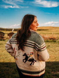 BR Mint Western Cardigan
