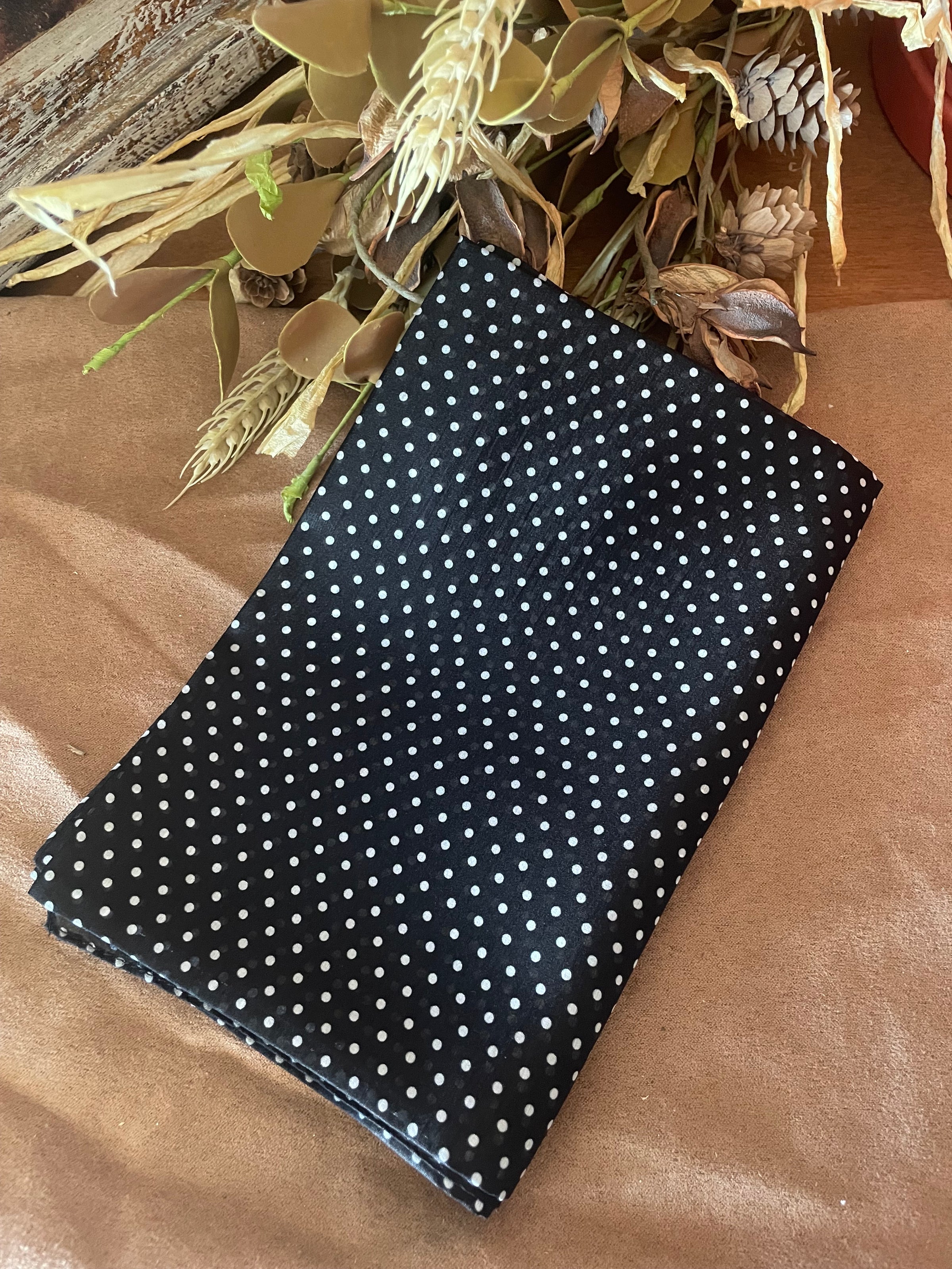 AA Black Polka Dot Wildrag