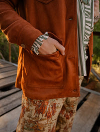 LA Copper Faux Suede Jacket