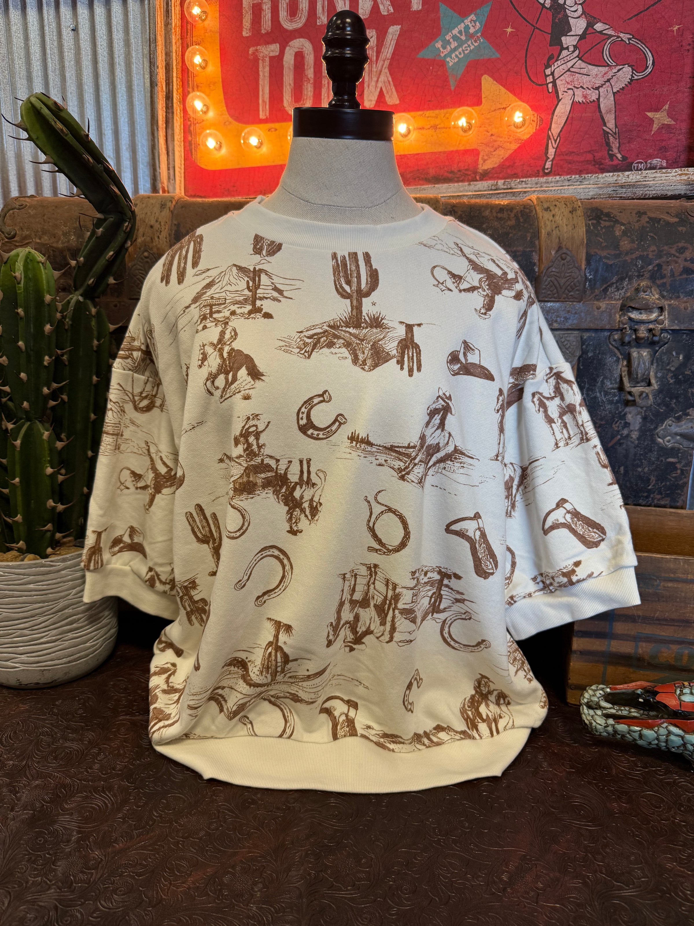 BP Western Cream Short Sleeve