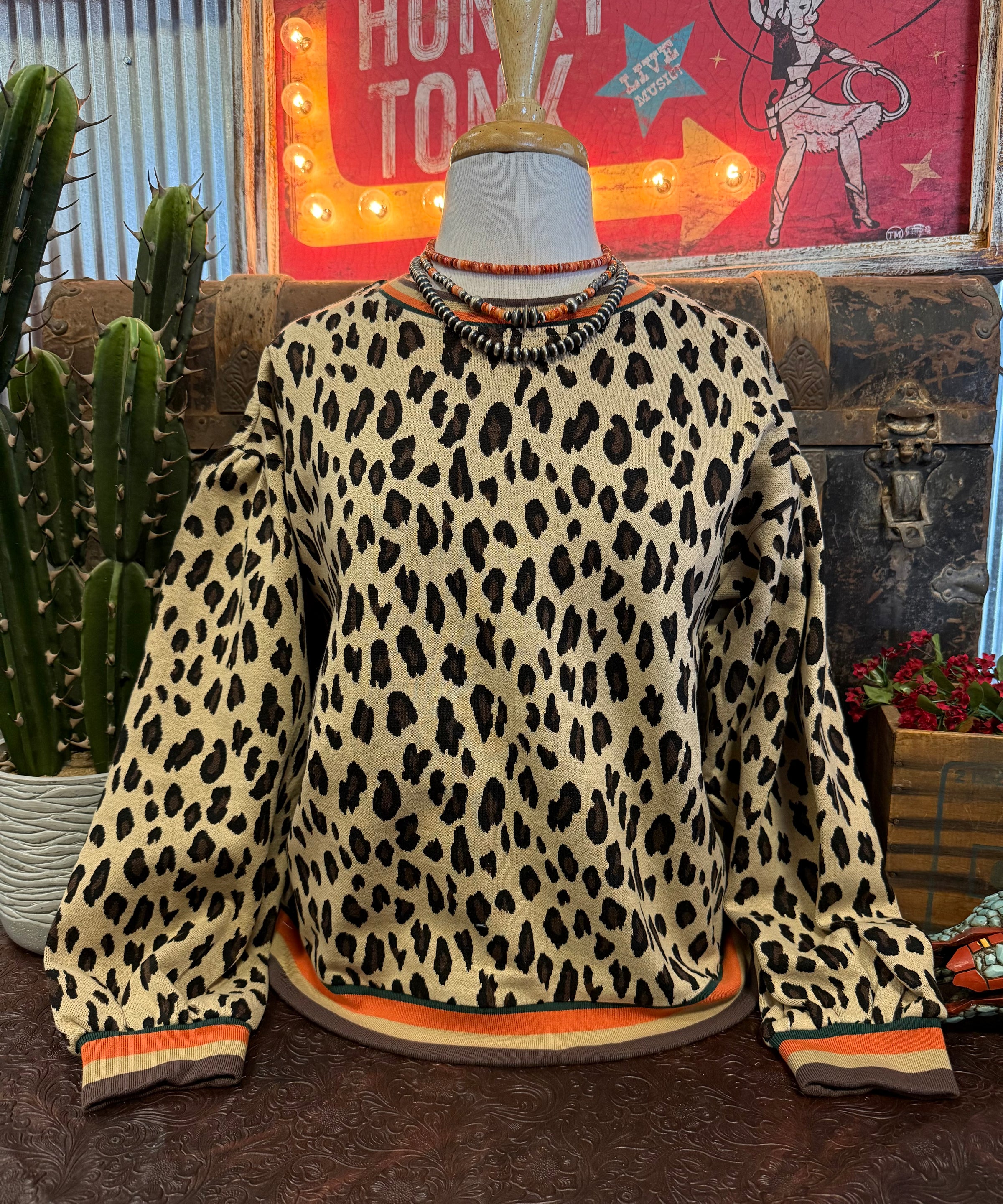JD Leopard Sweater