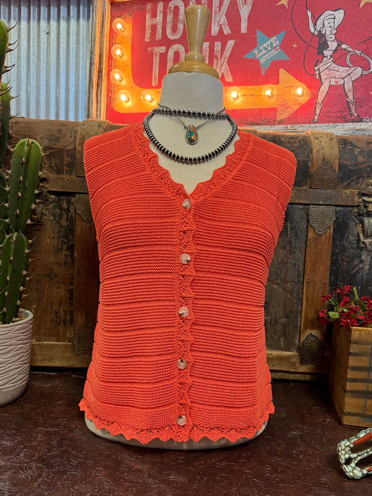 WL Papaya Sweater Vest