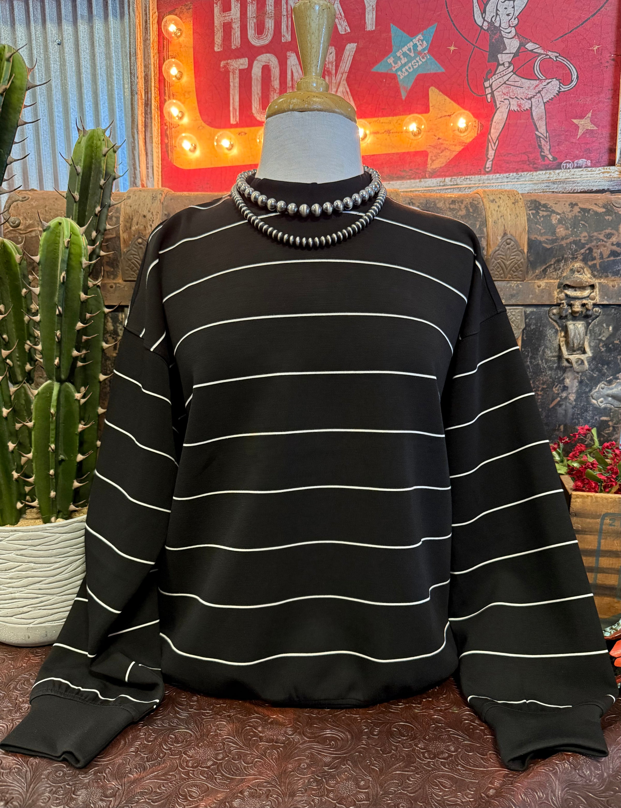 RM Black Stripe LS