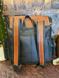 WL Black Bootstitch Backpack