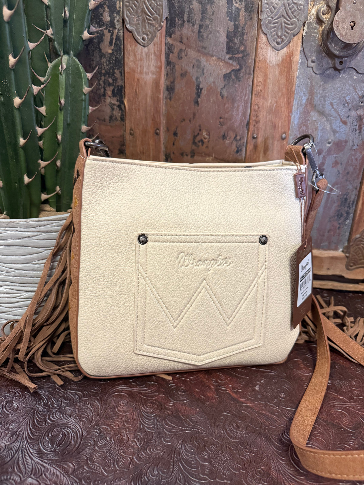 MW Cream Wrangler Purse